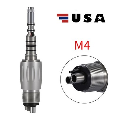 Dental 4 Hole MULTIFlex LUX LED Quick Coupler Coupling for Fiber Optic Handpiece