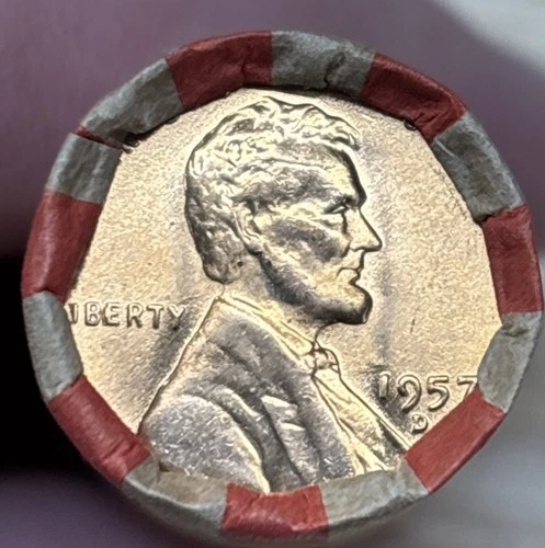 LINCOLN WHEAT CENT ROll 1909-1958 With 1957 D BU/AU Wheat Ender (272)