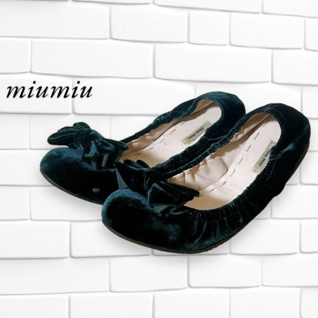 Ballet Flats Velvet Miu Miu for Women for sale | eBay