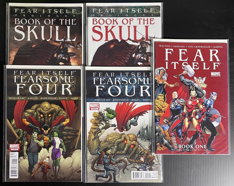 Marvel Comics FEAR ITSELF #1 + Spinoffs Collection 2011 NM+ high grade RED SKULL