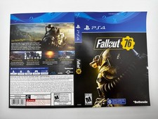 Fallout 76  - Replacement PS4 Cover Only. NO GAME!! BOX ART INSERT