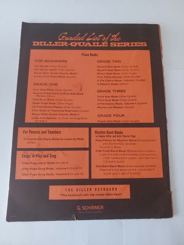 Diller Quaile Sheet Music First Duet Book for Piano G. Schirmer New York - Picture 7 of 7