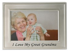 Lawrence 4x6 Silver Sentiments Love Great Grandma Frame Same Shipping Any Qty 