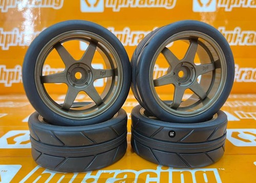 Rc Car 1/10 on road drift tire Hpi RS4/Sport/Drift/Nitro 3 Evo Wheels 26mm -6mm - Picture 2 of 3