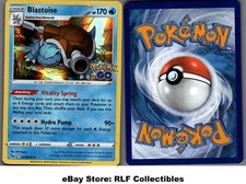 2022 Pokemon, Pokemon GO, #017/078 Blastoise, Holo Rare (b)