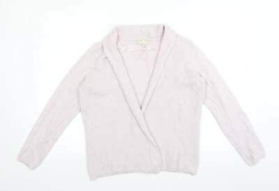 Benedetta B Damen Strickjacke rosa Kragen Acrylmischung Größe M