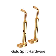 Split Single Mandolin Armrest Hardware Gold or Chrome message color choice 