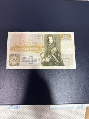 Old £50 Fifty Pound Bank Of England Note. Excellent Condition