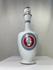 Vintage 1960's Grand Mariner French Decanter, Milk Glass, Greek Antique Decor