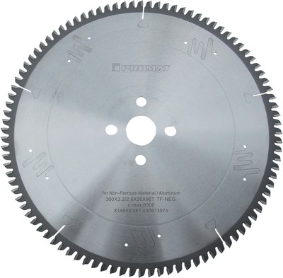 Präzisionskreissägeblatt AD 250mm Z.80 neg.Bohr.30 Schnitt-B.3,2mm HM PROMAT