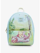 Loungefly Disney Winnie The Pooh Trio Friends on Log Tigger Piglet Mini Backpack