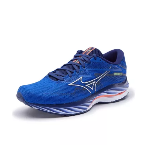Uomo Donna Mizuno Wave Rider 27 Mesh Scarpe Da Corsa Professionali Traspiranti * - Foto 3 di 80