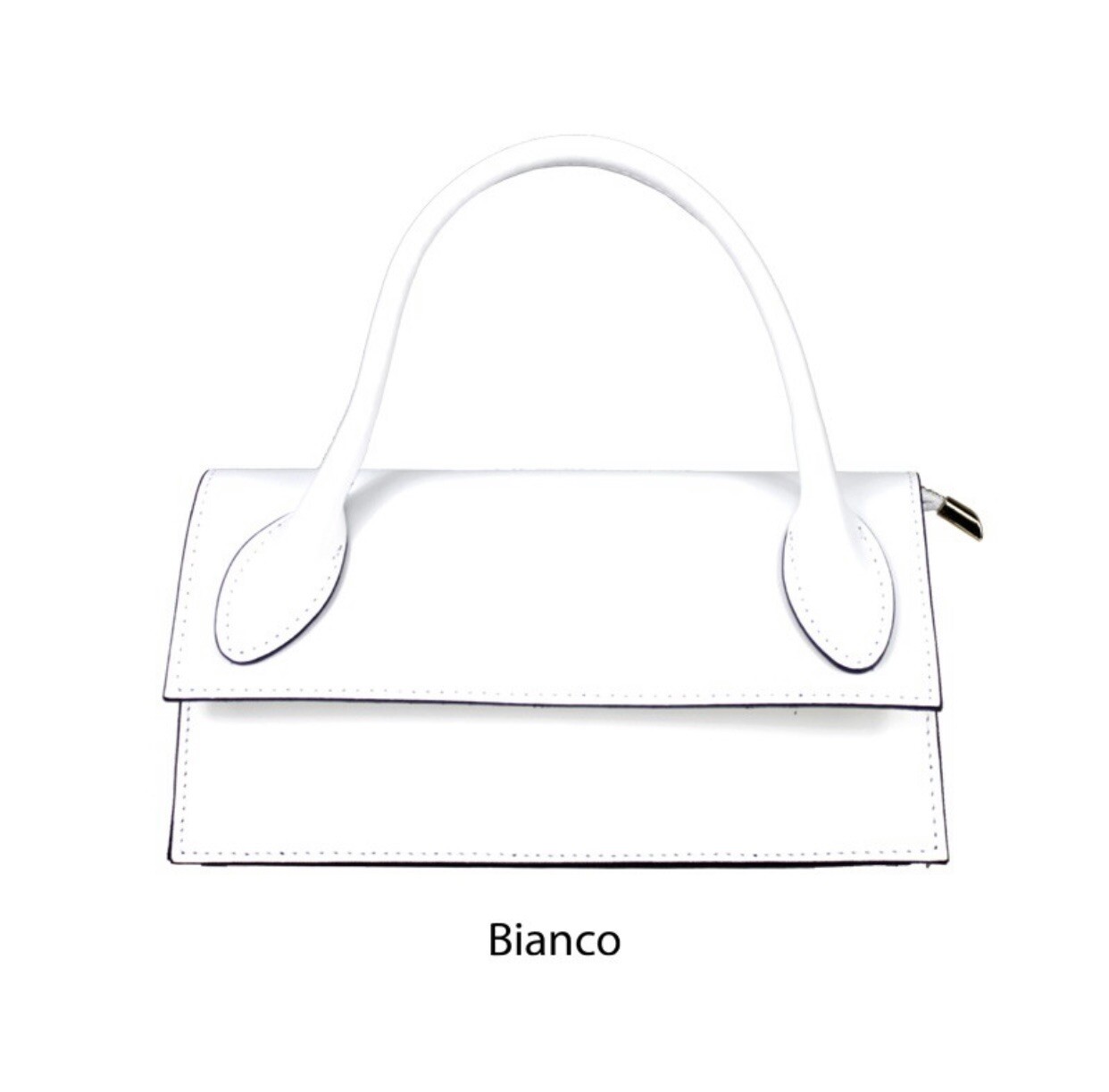 Borsa in Vera Pelle Donna con Manico Rigido foto 5