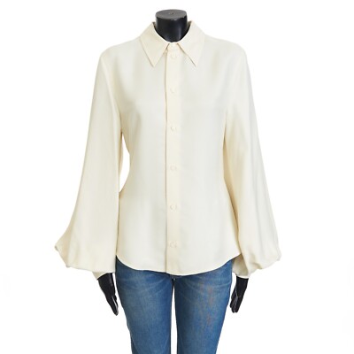 BOTTEGA VENETA 1300$ Shirt - Flared Sleeves, Fluid Twill, Silk Blend