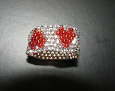 Anello Donna Artigianale Fatto Mano Perline Cuore Ring Heart  Regalo Italy __S4