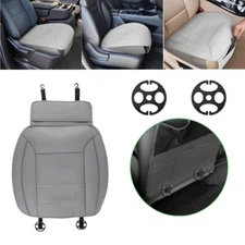 PU Leather Car Seat Cover Breathable Front Seat Cushion Mat Protector Universal