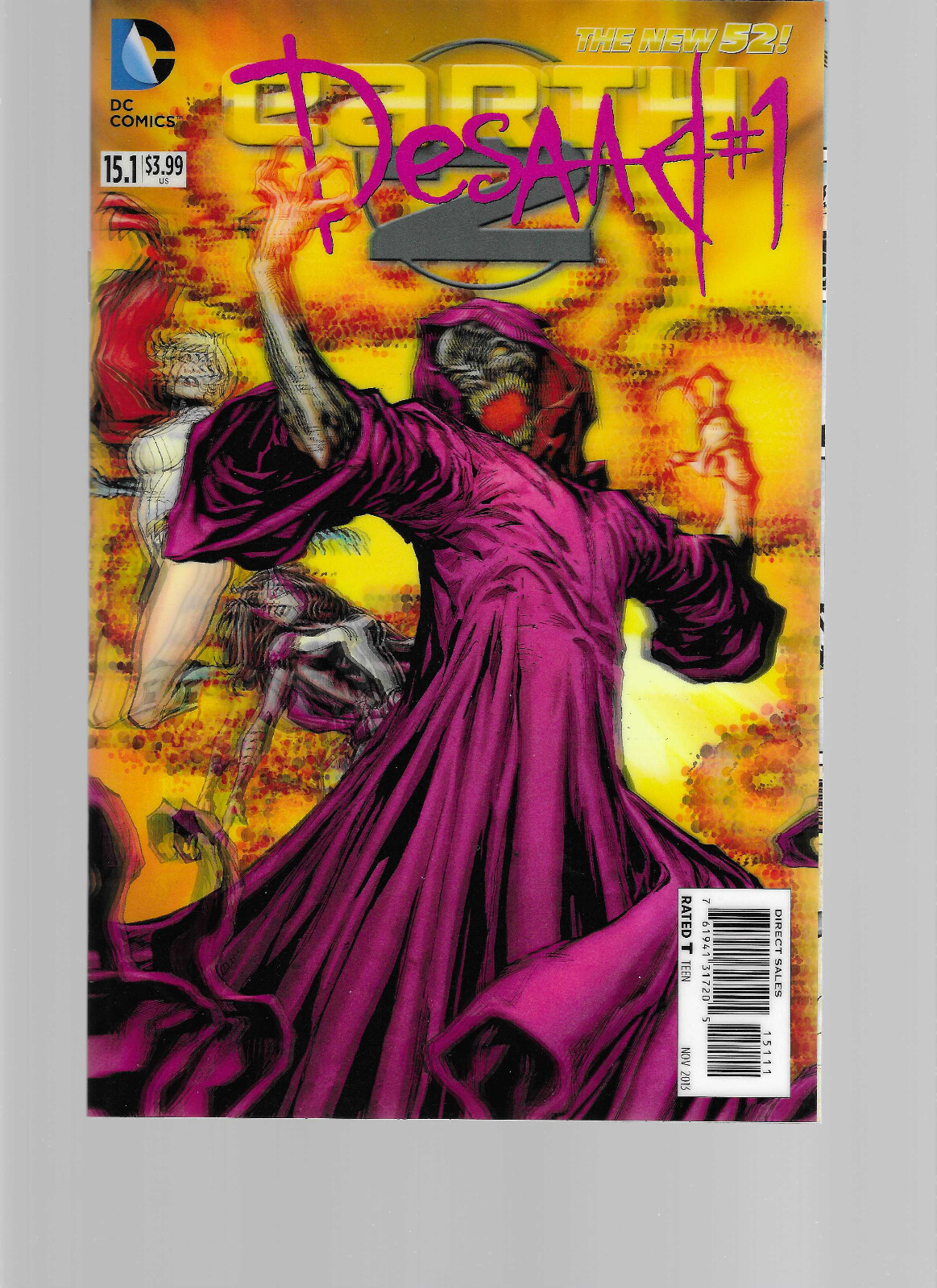 EARTH 2 #15.1A 3D COVER 2012 DC COMICS | eBay