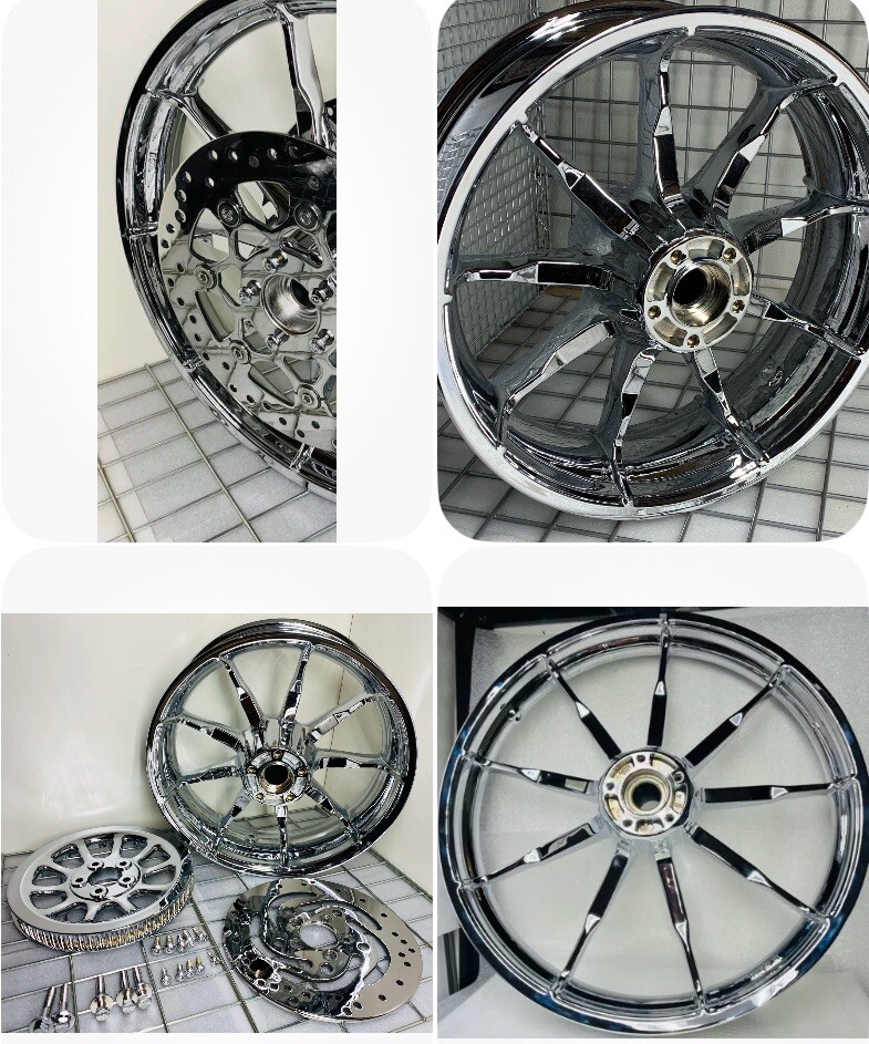 Harley 43300462 Low Rider FXLR CHROME rims single disc 2018 -20