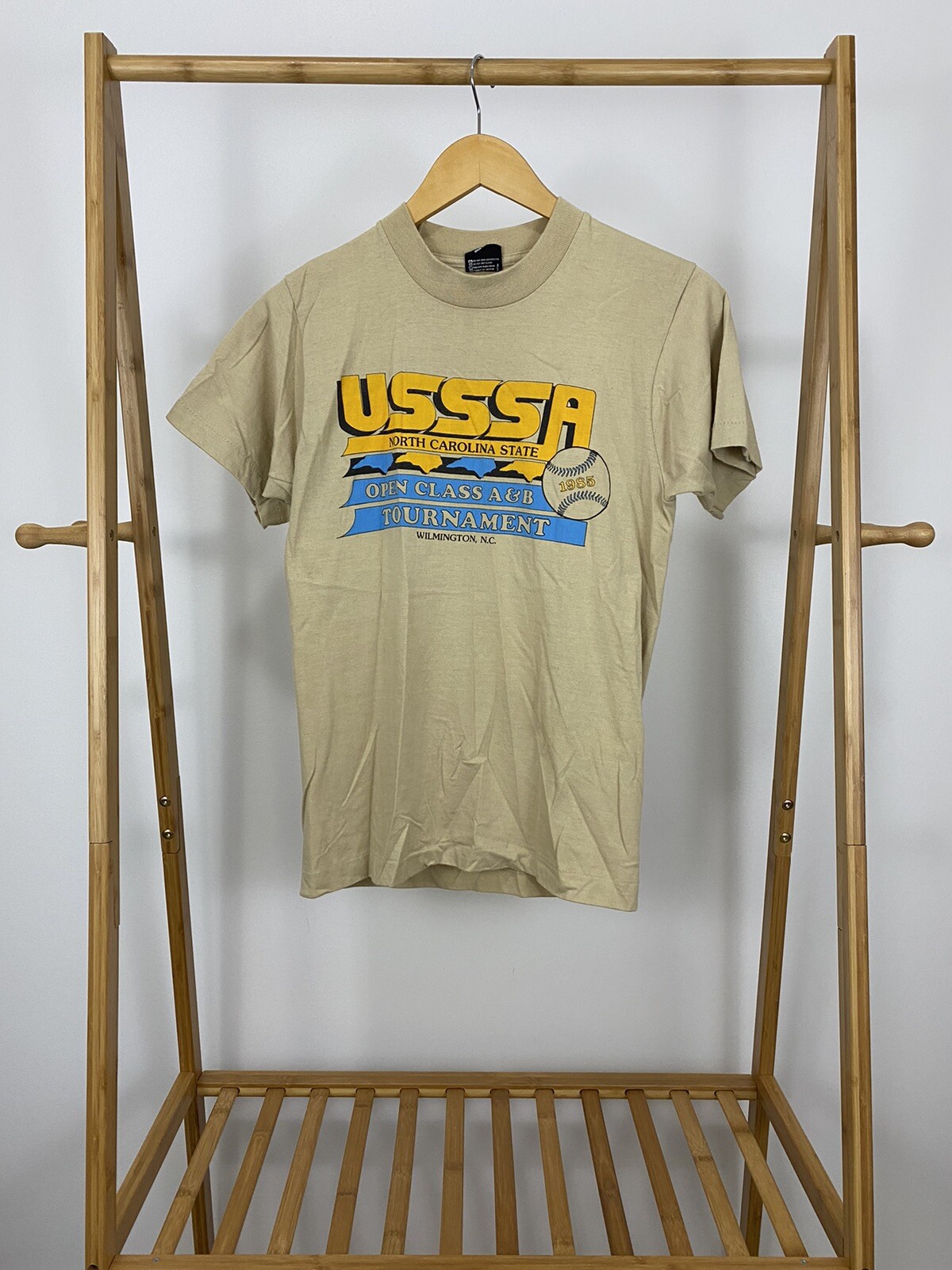 VTG 1985 USSSA North Carolina State Open Class Tournament Thin 50/50 T-Shirt M