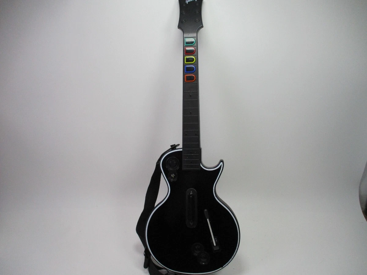 Guitar Hero PS3 Black Gibson Les Paul W Strap May Need Dongle