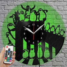 LED Clock Madagaskar Vinyl Record Wall Clock Led Light Wall Clock 3984