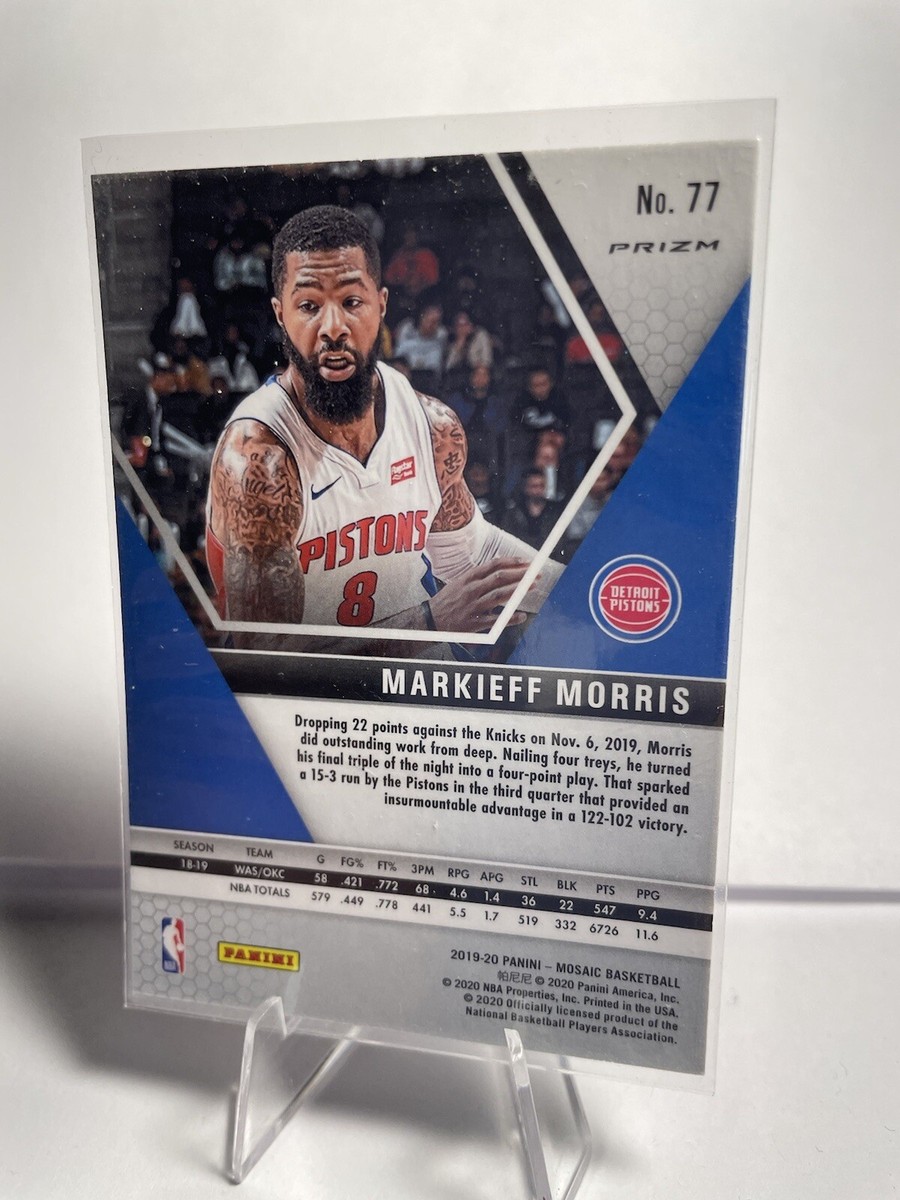 2019 Panini Mosaic Markieff Morris 77 Reactive Orange | eBay