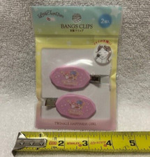 Sanrio Little Twin Stars 2pc Set of Pink Bang / Hair Clips - New in Package