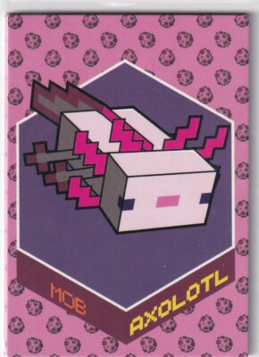 Panini Minecraft Time to Mine Trading Cards Nr. 202 Mob Card Axolotl