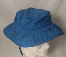 Sun Protection Zone 50 UPF Child's Shark Print Bucket/Sun Hat w/Chin Strap