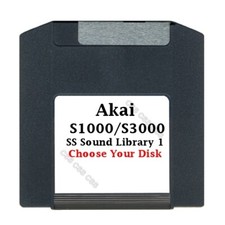 Akai S1000 / S3000 100MB Zip Disk SS Sound Library 1 Choose Your Disk