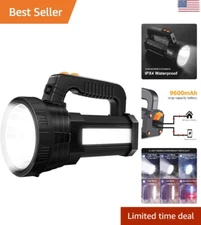 Ultra Bright Rechargeable Flashlight - 10000 Lumens - Tripod Included - Extended