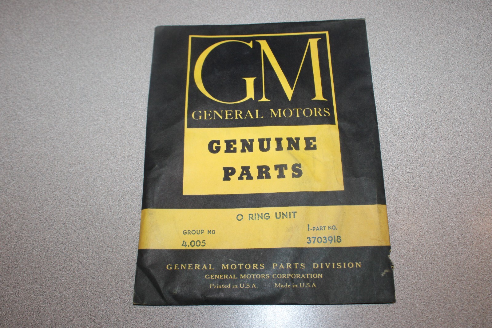 NOS 1953-60 Automatic Transmission O-Ring Unit Seal Kit GM PARTS No. 3703918