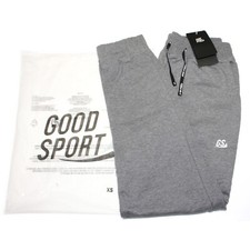 Men's Fleece Lined Slim Fit Casual Tech Jogger Sweatpants Gray Extra Small