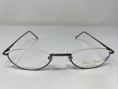 Gino Roma Italy ALYSSA C3 47-22-140 Violet Metal Half Rim Eyeglasses Frame GW34