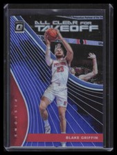2019-20 Donruss Optic All Clear for Takeoff Blue Refractor 12 Blake Griffin 2/49