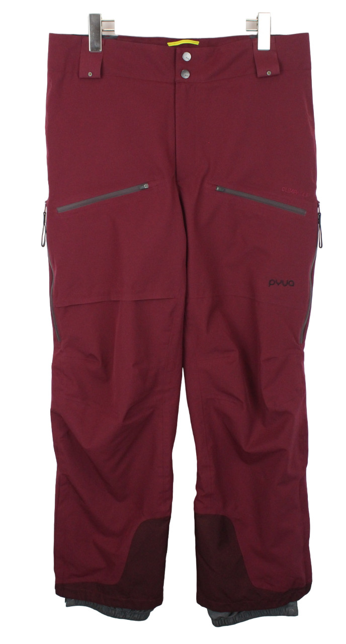 Pyua Recco ClimaLoop Nieve Pantalones Hombre Grande Acolchada Polainas Rojo Vino