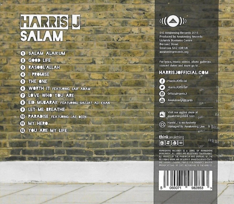 Salam By Harris J - Islamic Nasheed CD - Image 2 of 2