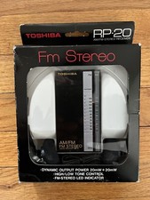 Vintage 1985 Toshiba AM/FM Portable Radio RP-20
