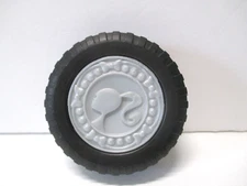 2012 MATTEL BARBIE DOLL BEACH JEEP CRUISER REPLACEMENT TIRE WHEEL #1 BIN L