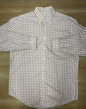 Brooks Brothers Dress Shirt Mens Size M Checkered Button Down Preppy Career