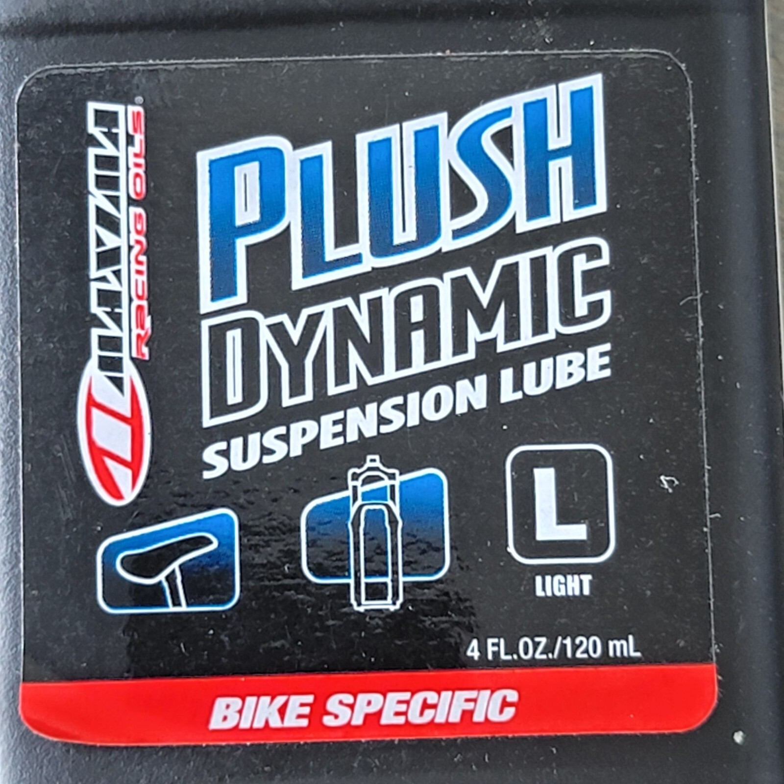 Maxima Plush Dynamic Suspension Lube 4 Fl Oz Light Formula For Lower Fork Legs