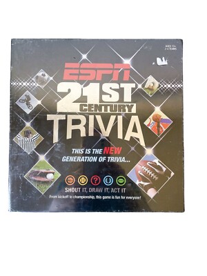 New ESPN 21st Century Trivia Board Game - Sports - NBA - MLB - NHL - NFL  Fun