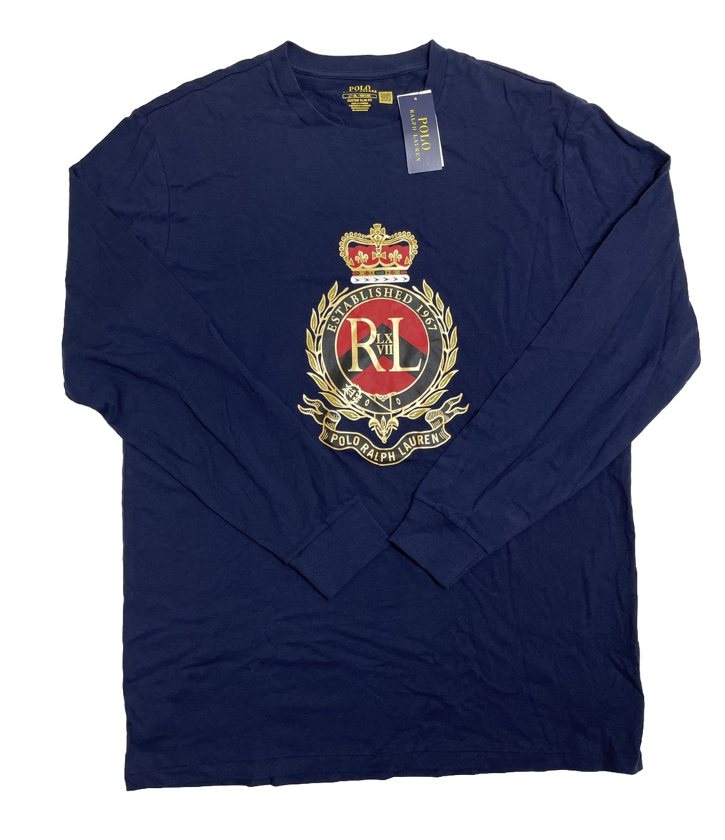 ★POLO RALPH LAUREN★Crest Logo T-Shirt Tシャツ関税込★ Custom Slim Fit Polo Crest T-Shirt