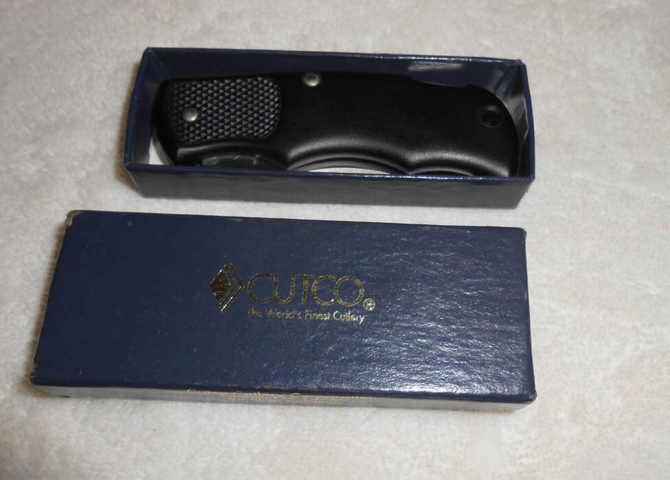 Cutco USA 1891 Black Plain Blade Lockback Folding Pocket Knife eBay