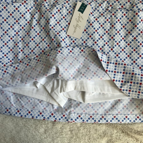NWT Lady Hagen Womens 2XL Star Red White Blue Skort Golf Skirt Pull On XXL - Picture 10 of 13