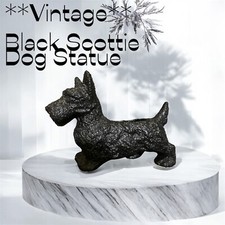Antique Scottish Terrier Ceramic Flower Planter 11" tall by 8" high by 4" wide