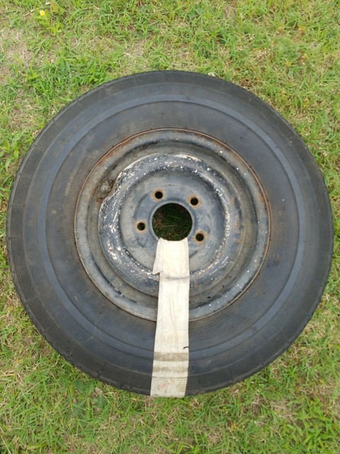 Nos 6 50 13 Goodyear U Haul Bias Trailer Tire On Rim For Sale