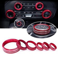 6x Knob Trims For Bronco 21 Aluminum Bronco Knob Covers Interior Accessories