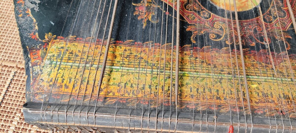 Antike Zither Harpeleik Zither 56x47x5 cm | eBay Antike Zither Harpeleik Zither 56x47x5 cm | eBay