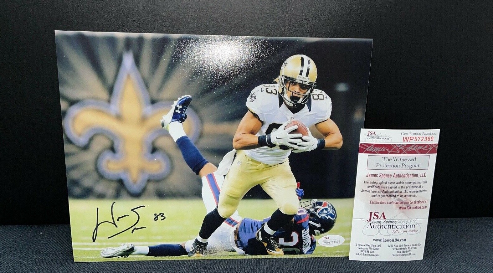 WILLIE SNEAD Autographed Signed New Orleans Saints 8X10 PHOTO W/ JSA WITNESS COA 